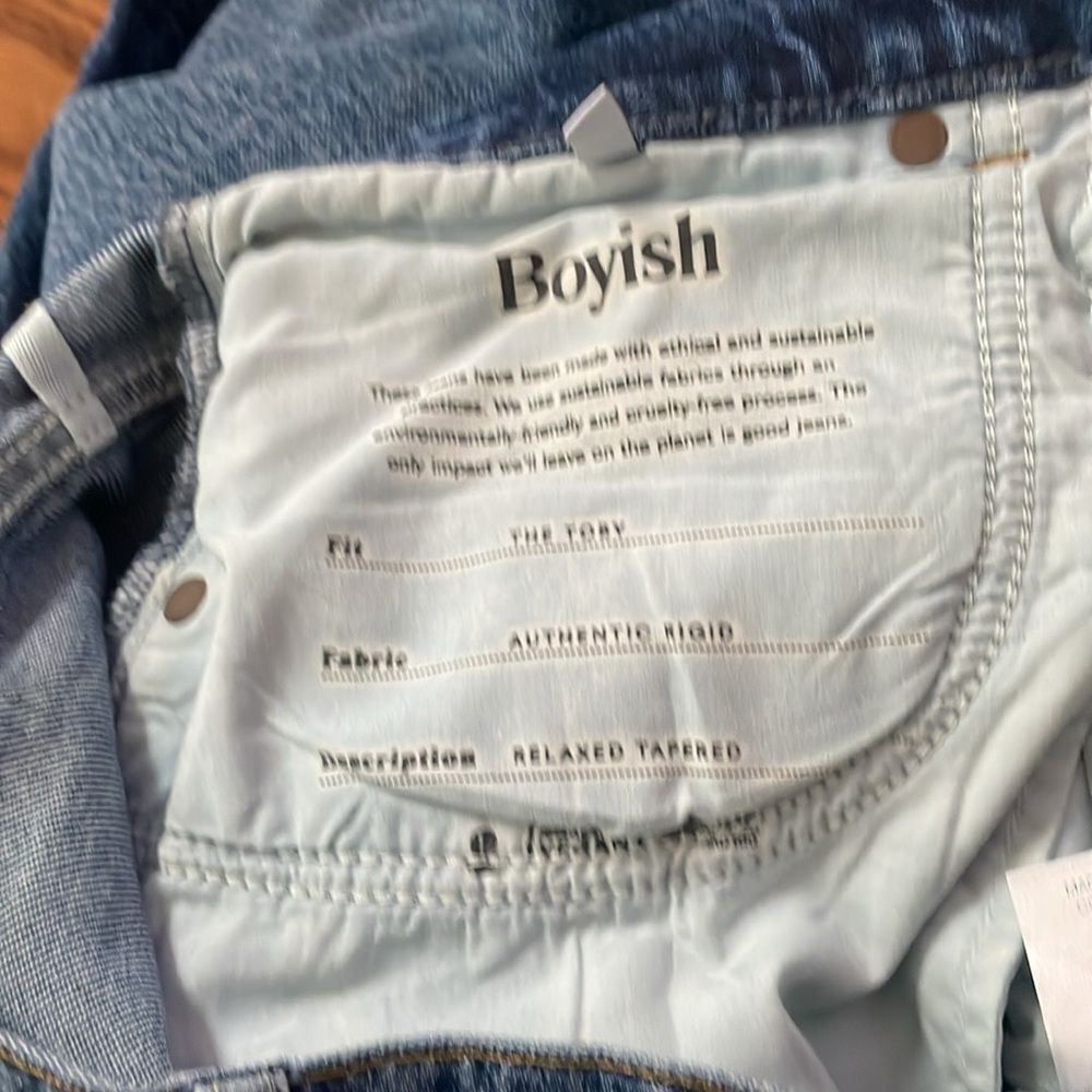 Boyish The Toby Relaxed Tapered Authentic Rigid Jeans Krush Groove Sz 32 - Picture 11 of 15